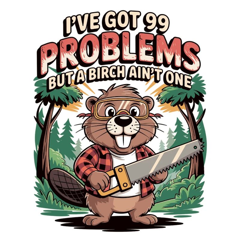Beaver saying: No problem with birch