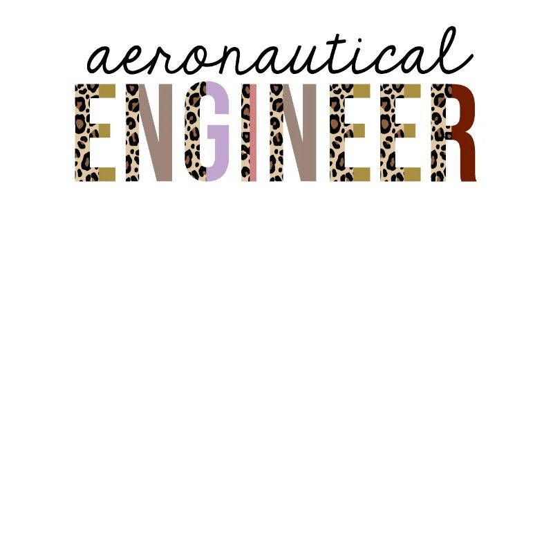 Aeronautical Engineer Leopard Print Funny