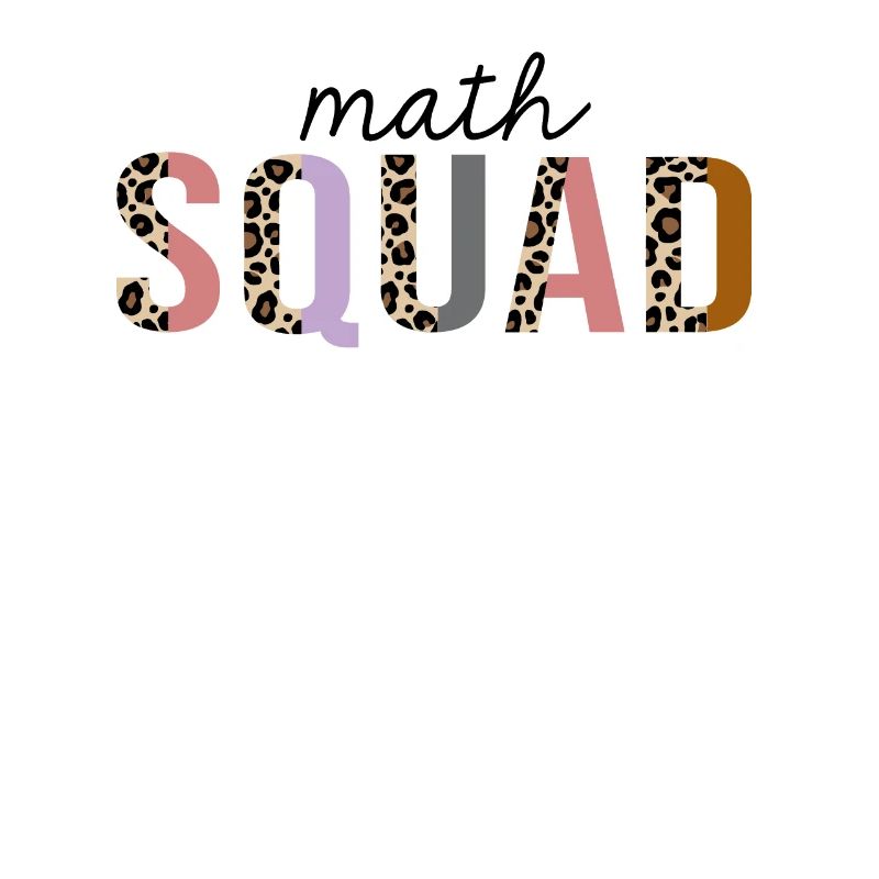 Math Squad Leopard Print Drôle