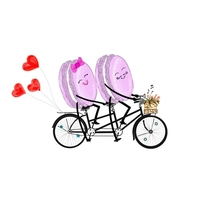 Macarons on a two-wheeler