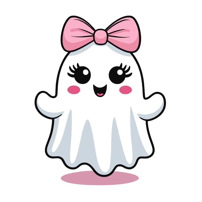 Fantôme mignon avec arc
