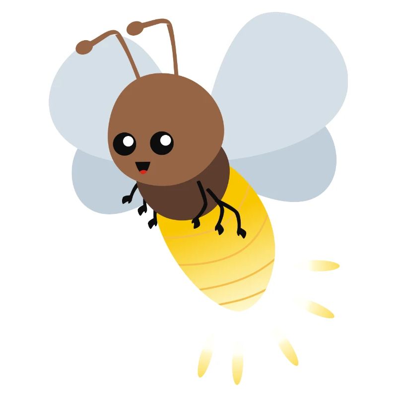 Cute firefly cartoon