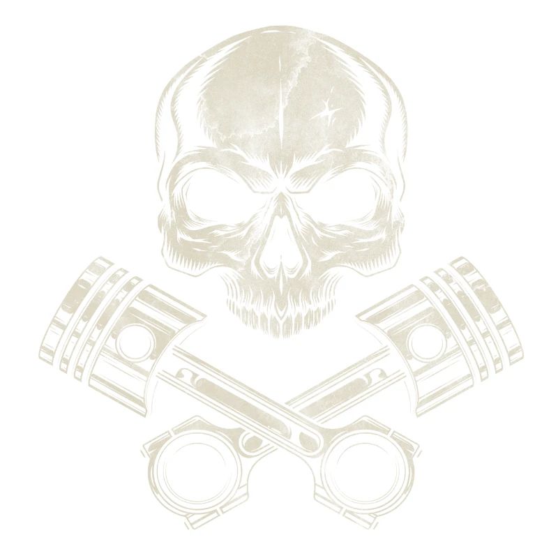 Skull avec piston