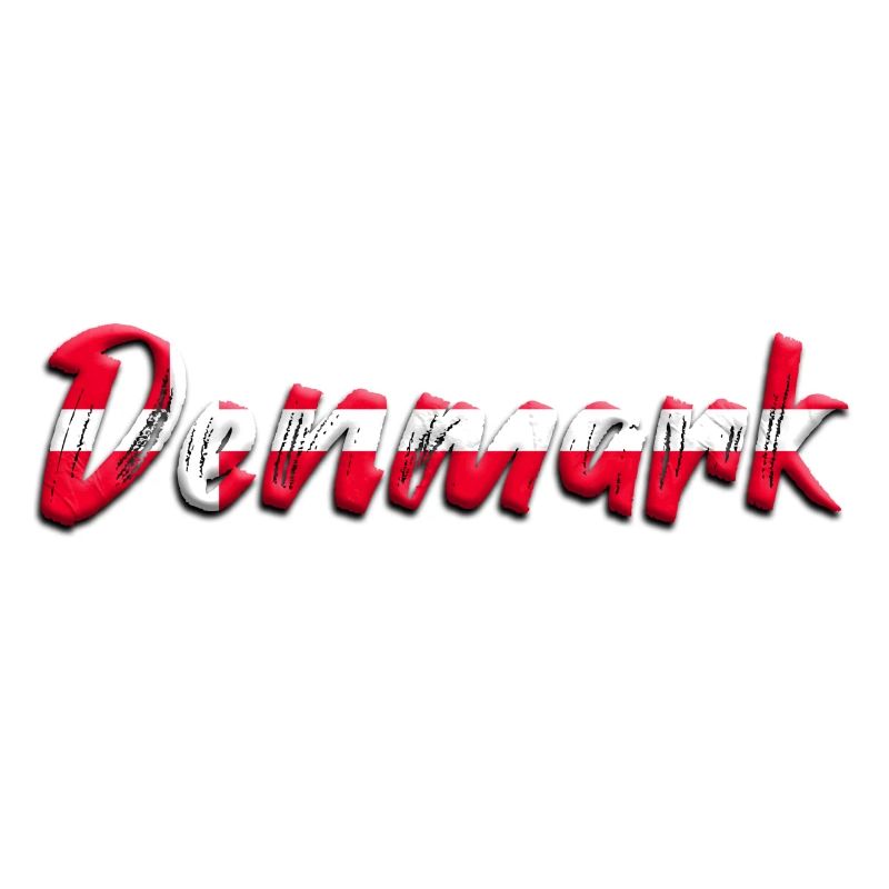 Denmark second Home Dänemark Urlaub Spruch Flagge