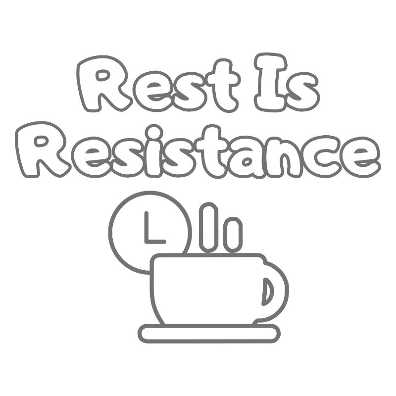Rest Is Resistance – Anti-Stress Statement Tee