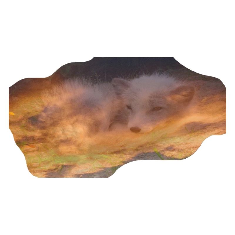 träumender Polarfuchs