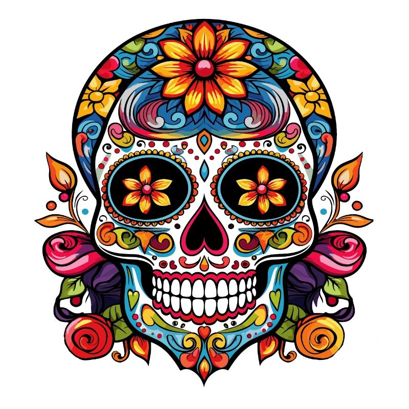 Mexican sugar skull