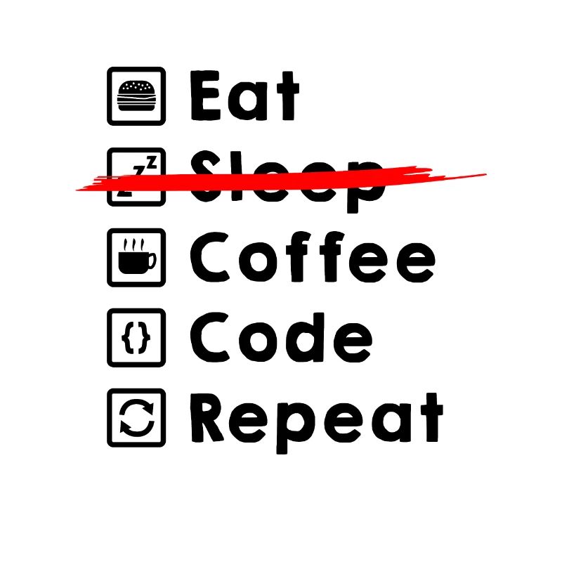 Eat Coffee Code Wiederholen