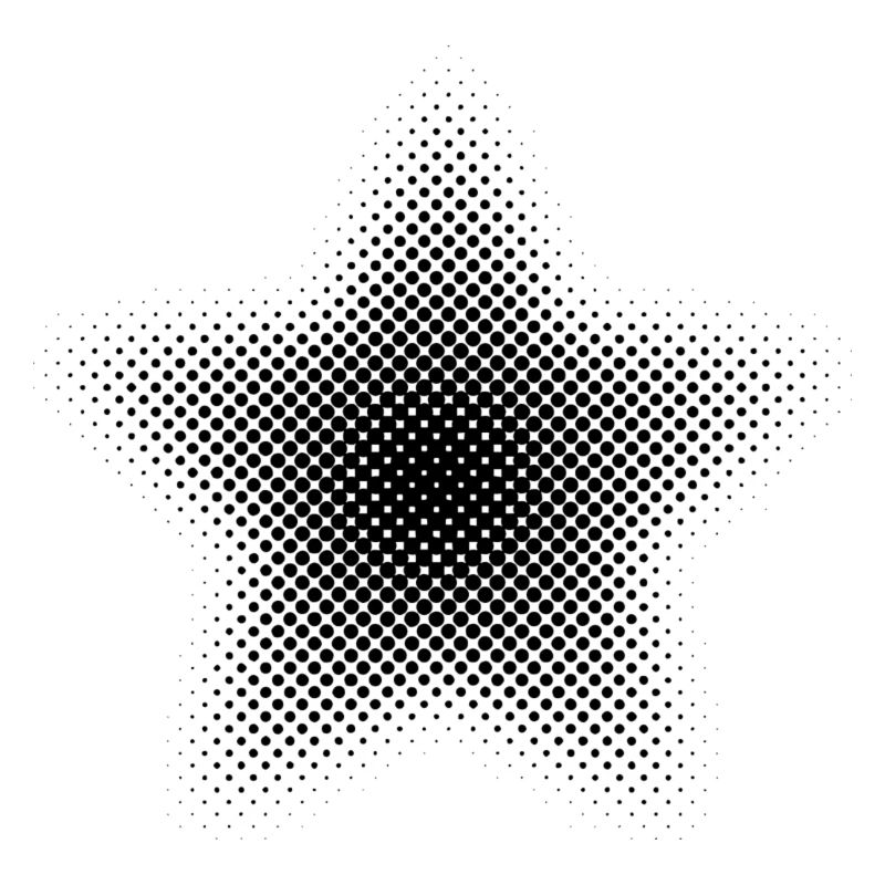 Points d’astérisque de pixel étoile