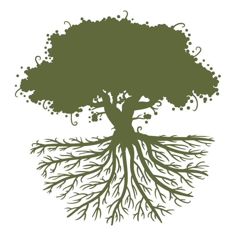 tree roots green