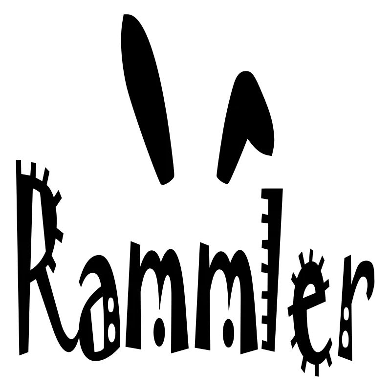 Rammler with rabbit ears (vector)