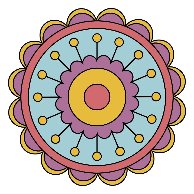 Cute Funky Hippie Boho Flower