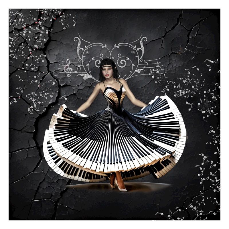 Woman dancing elegantly