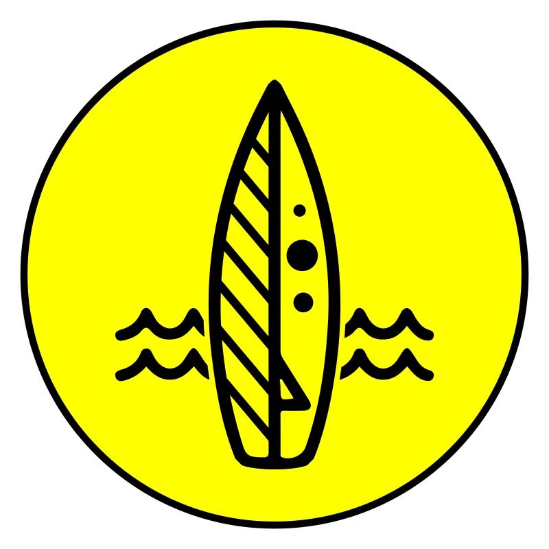 Icône de l’icône de planche de surf