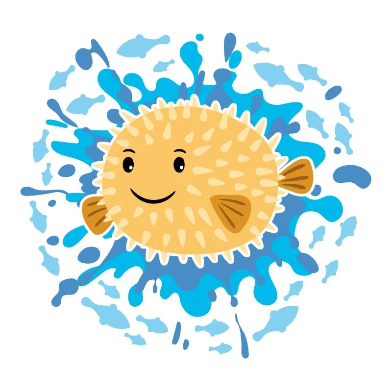 Doux petit poisson-globe