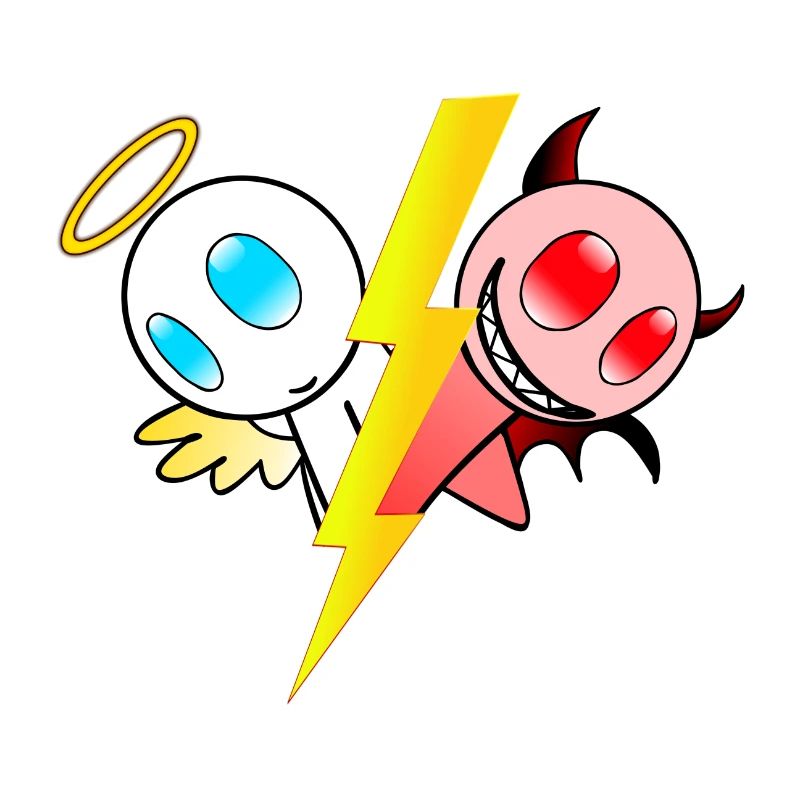 Angel or devil. Good or evil. Sweet or cheeky