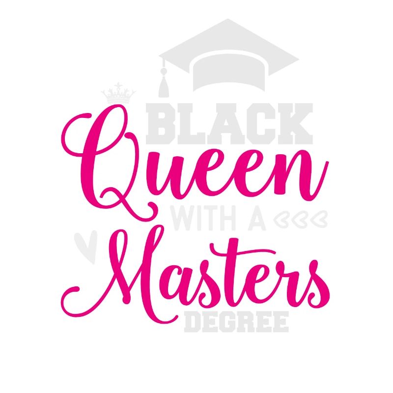 Schwarze Königin mit einer Master -Abschlussklasse