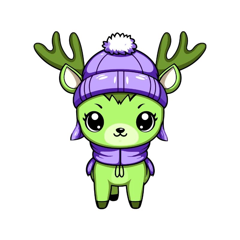 Deer Winter Comic