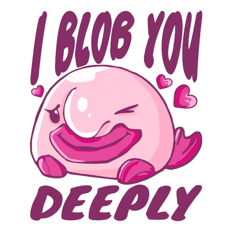 Costume de Blobfish - Visage de poisson Blob laid -