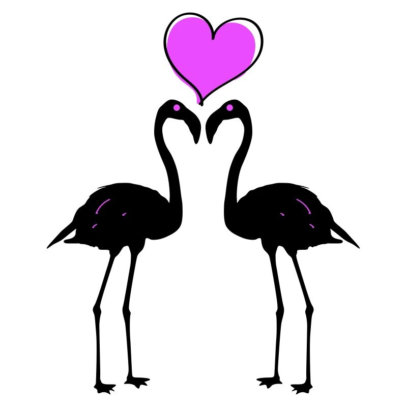 Flamingo Liebe Paar