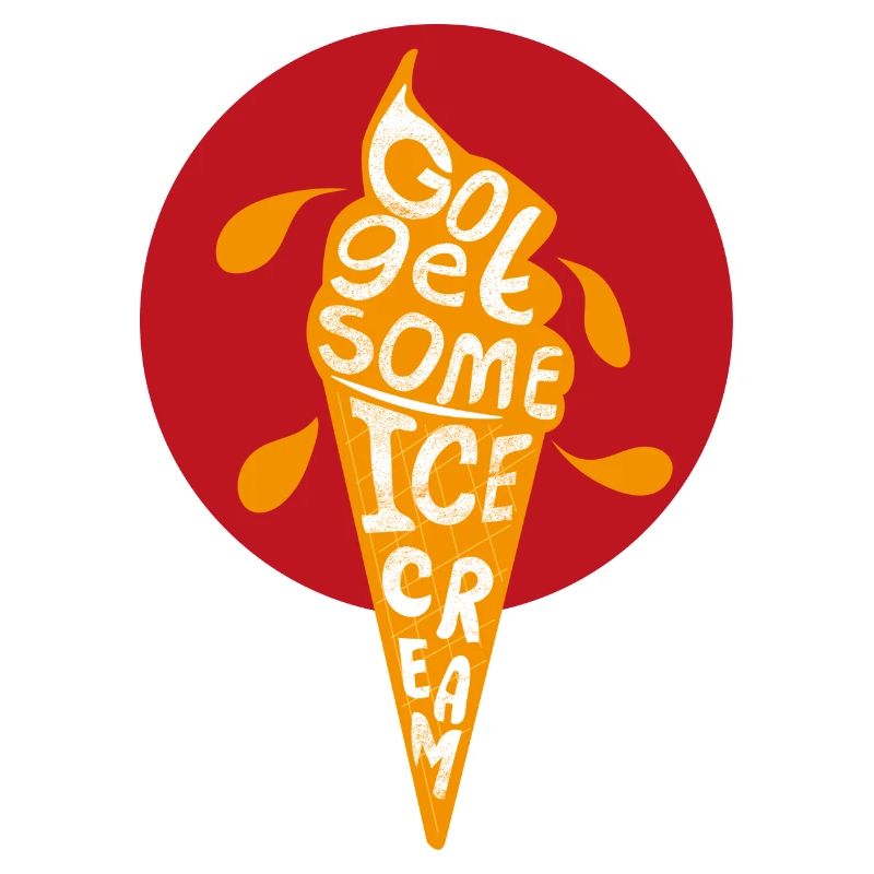 Eiscreme Grafik Softeis Liebe Sommer