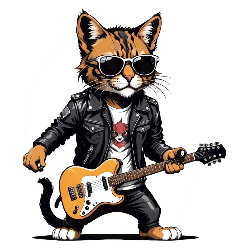 Cat Rocker Katze HardRock Geschenk