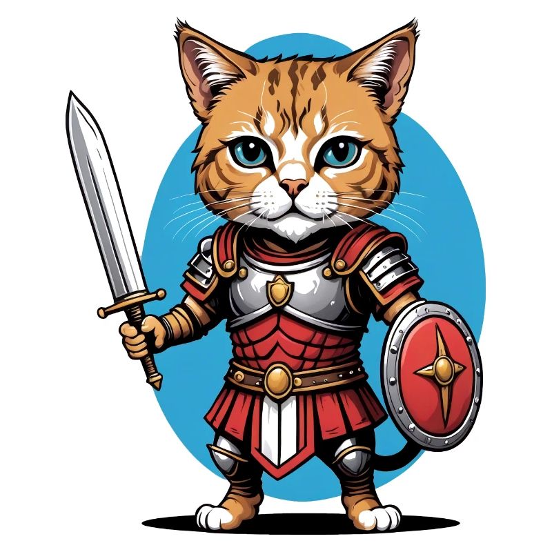 Cat Roman Warrior Cat Gift