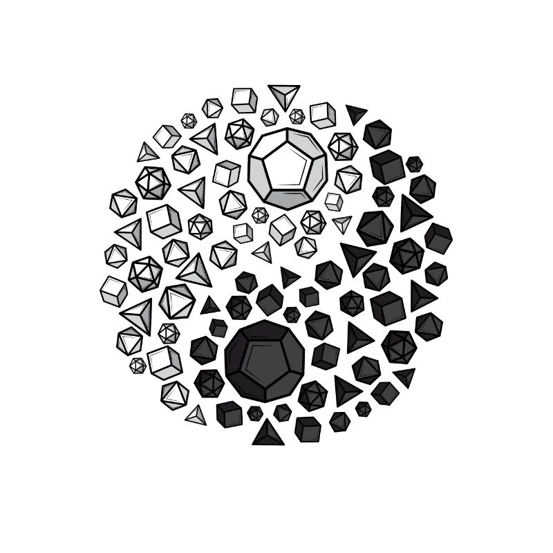 Dono di meditazione taoismo dadi Ying e yang