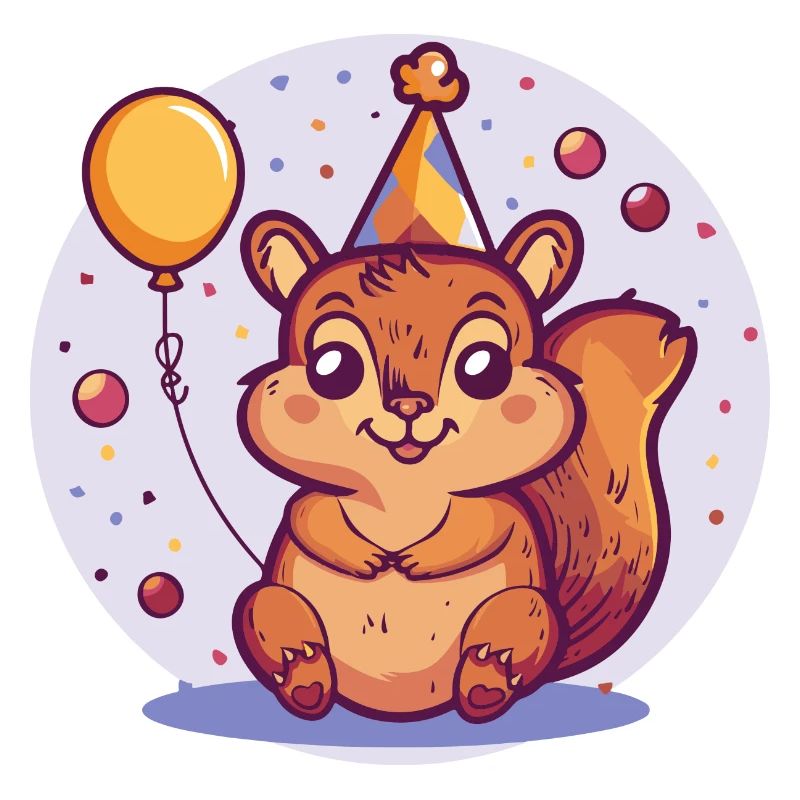 Écureuil Anniversaire Bébé