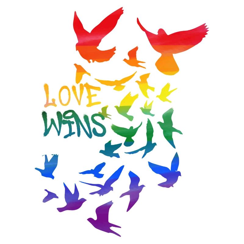 love wins , deaf, deaf, graffit, rainbow