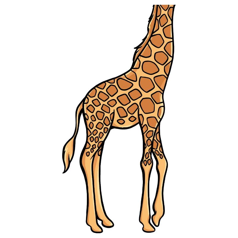 Funny costume giraffe without head