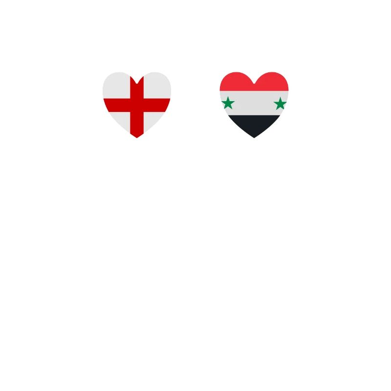 Drapeaux de l’Angleterre et de la Syrie Drapeaux syriens