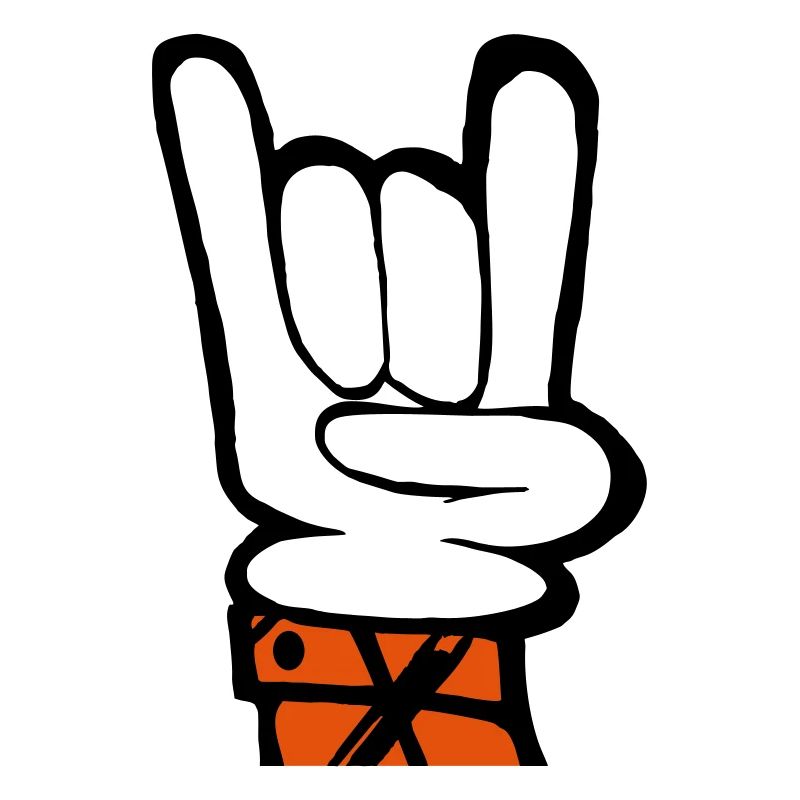 Fourchette à main rock français