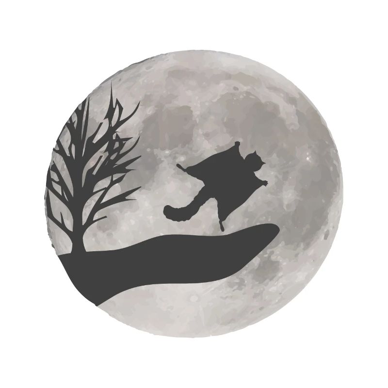 Flying squirrel drawing