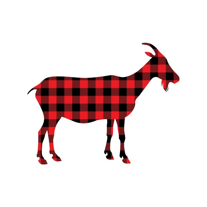 Goat billy goat pattern plaid