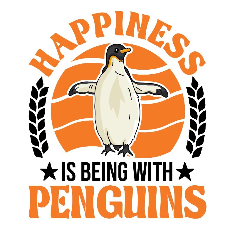 Happiness is being with Penguins Pinguin