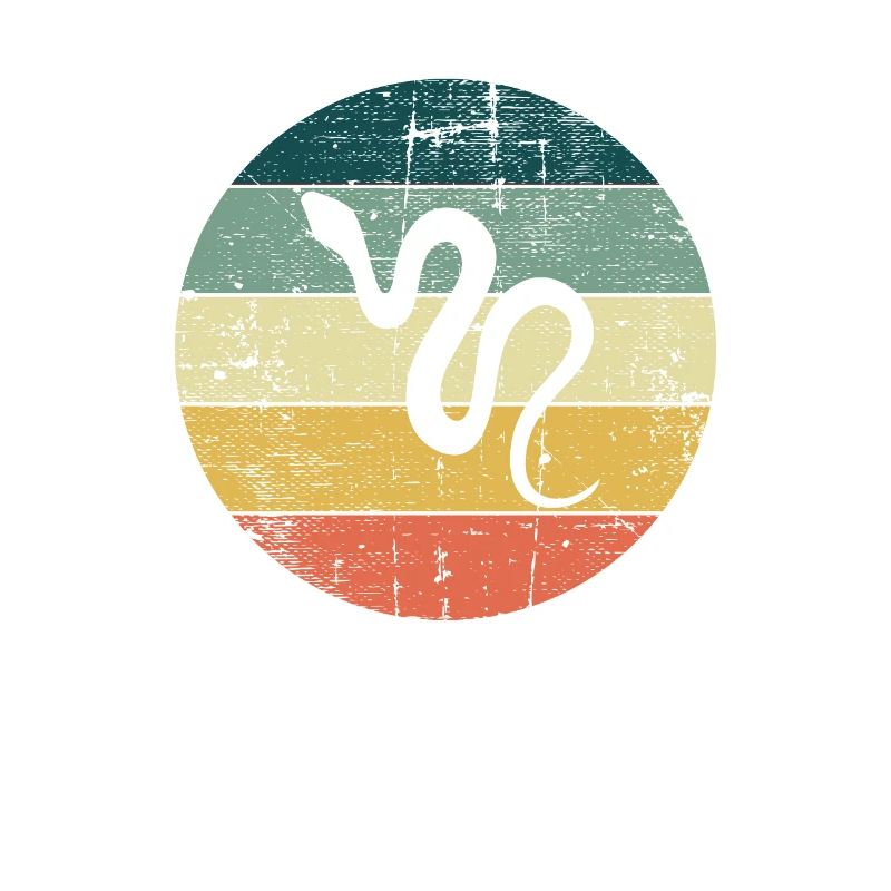 Snake Retro Reptile Python Idée cadeau