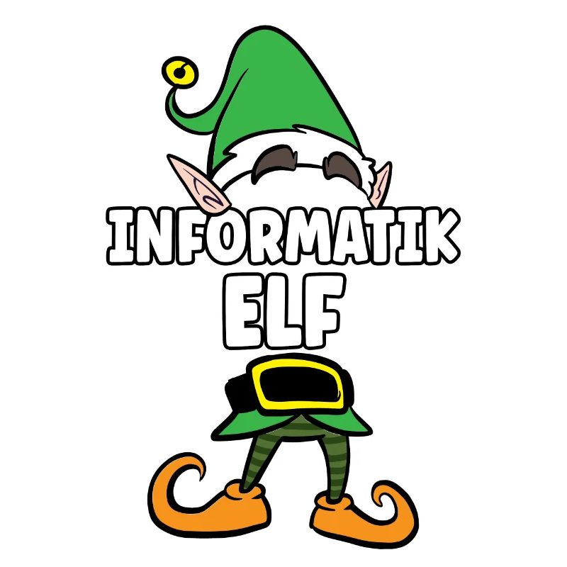 Informatik Elf Partnerlook Weihnachten