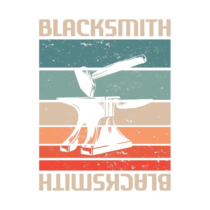 Rétro Vintage Classic Blacksmith Blacksmithing