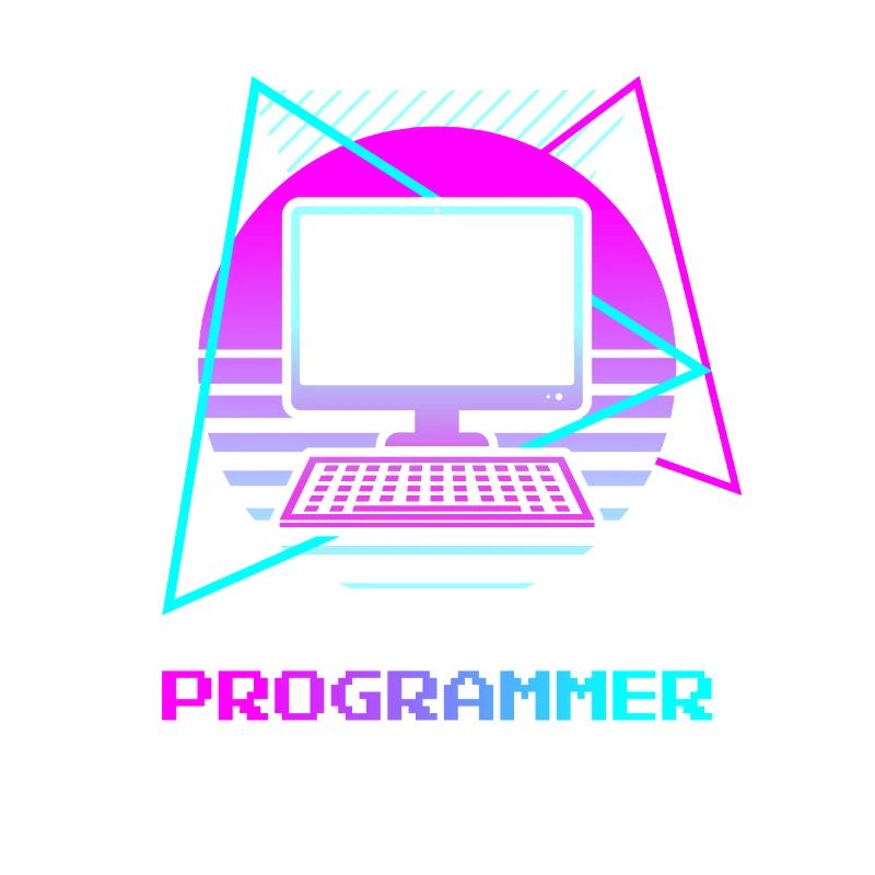 Retro Programmer Computer Programming