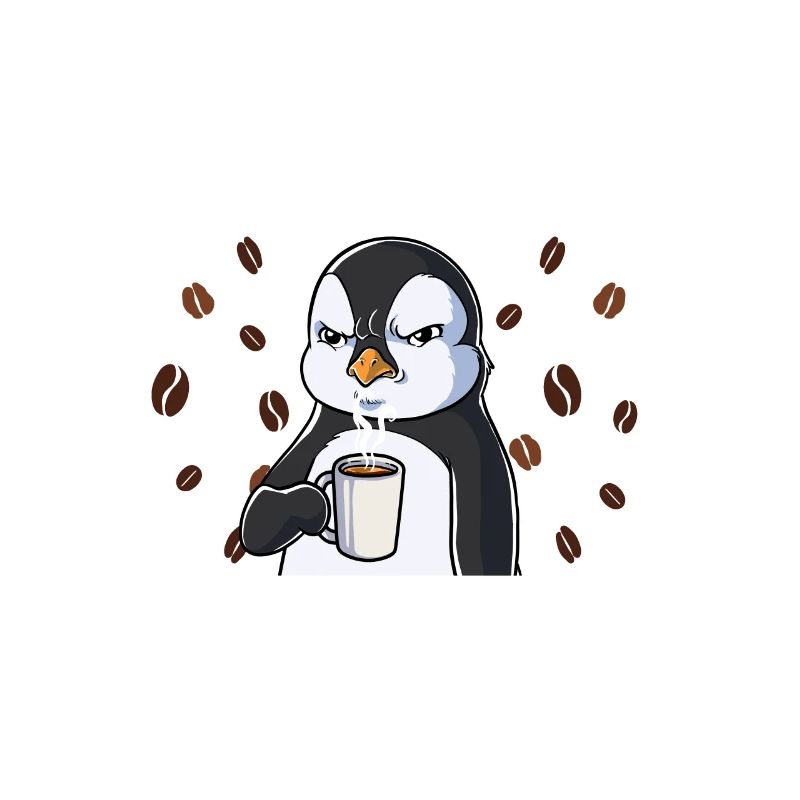 Ich Hatte Nachtschicht Kaffee Pinguin