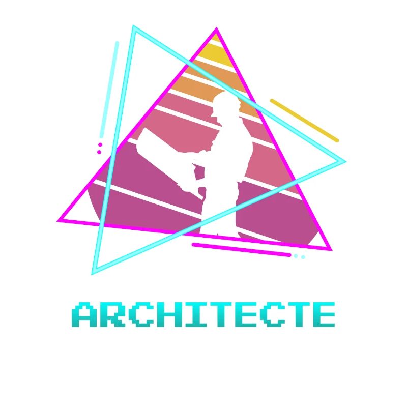 Retro Architecte Architecture Architectural