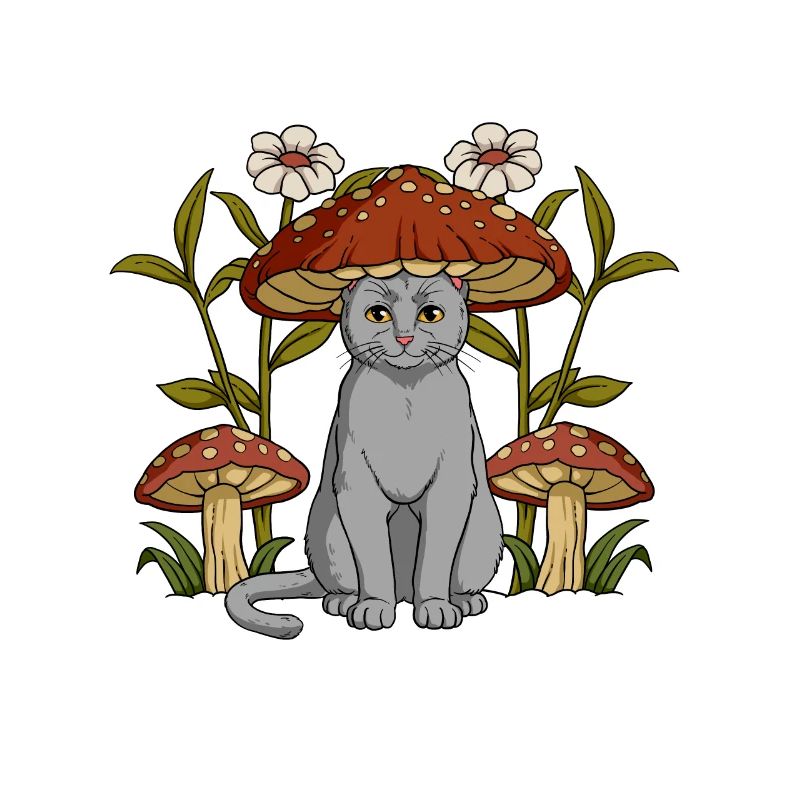Cottagecore Cat
