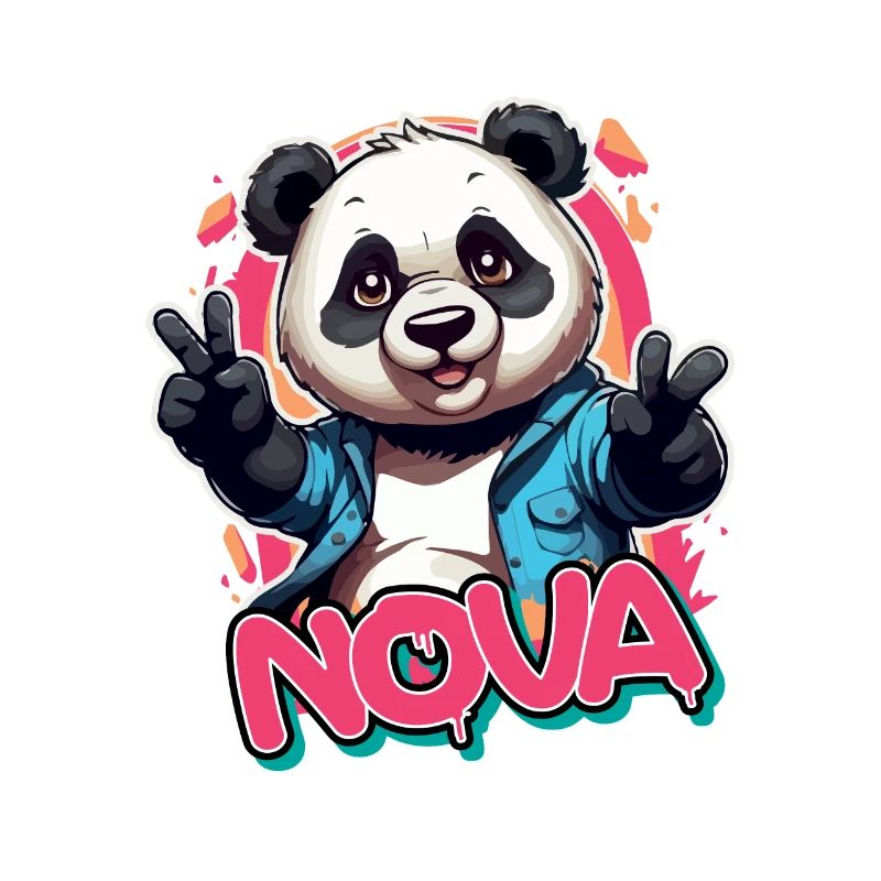 NOVA - Schöner Mädchen Name mit coolem Panda