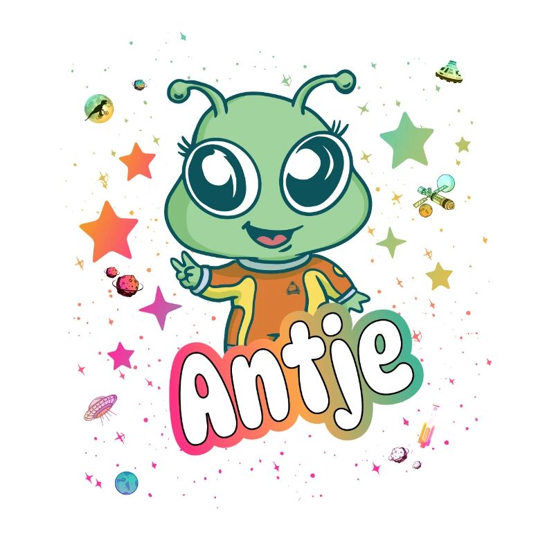 ANTJE - Schöner Mädchen Name mit süßem Alien