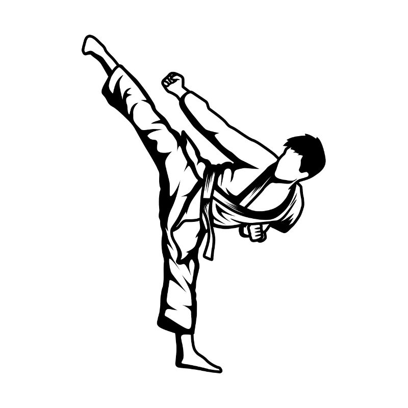 Karate Boy Drawing