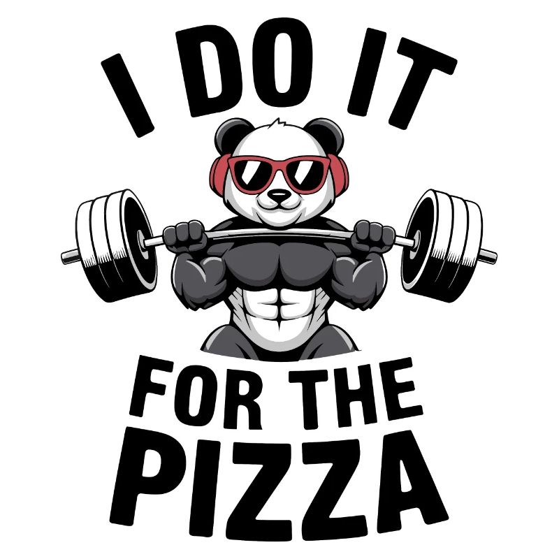 I Do It For The Pizza Langhantel Bodybuilder