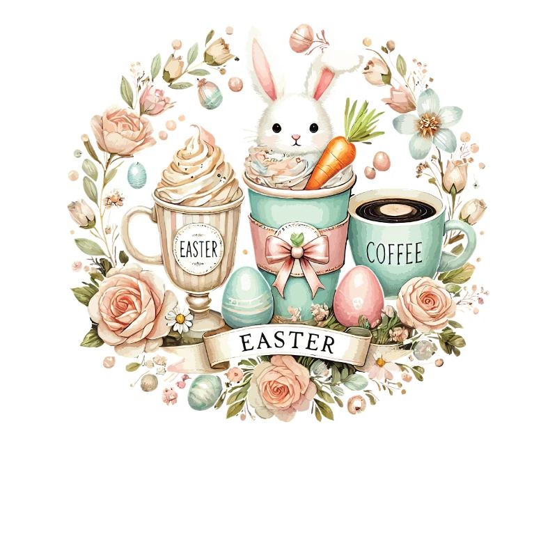 Easter Bunny Coffee Easter Latte Macchiato Design