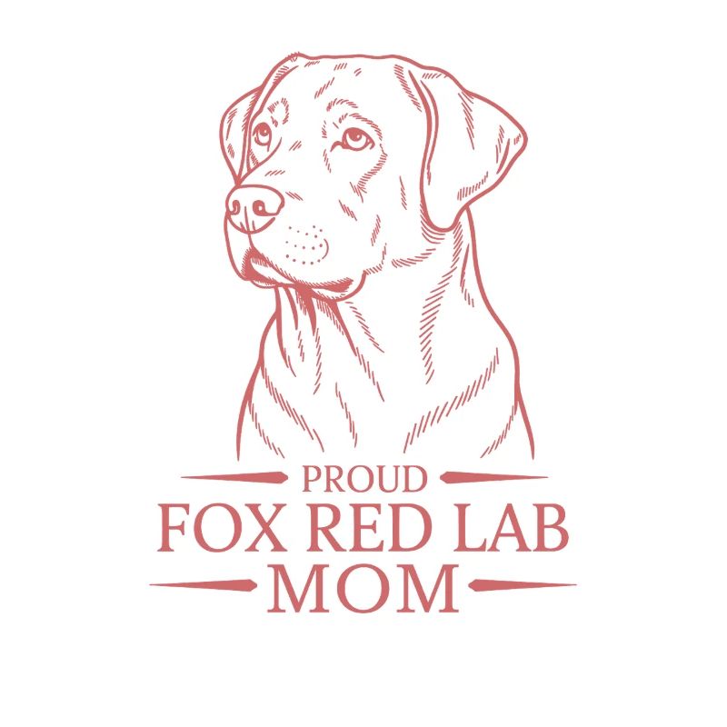 Proud Fox Red Lab Mom
