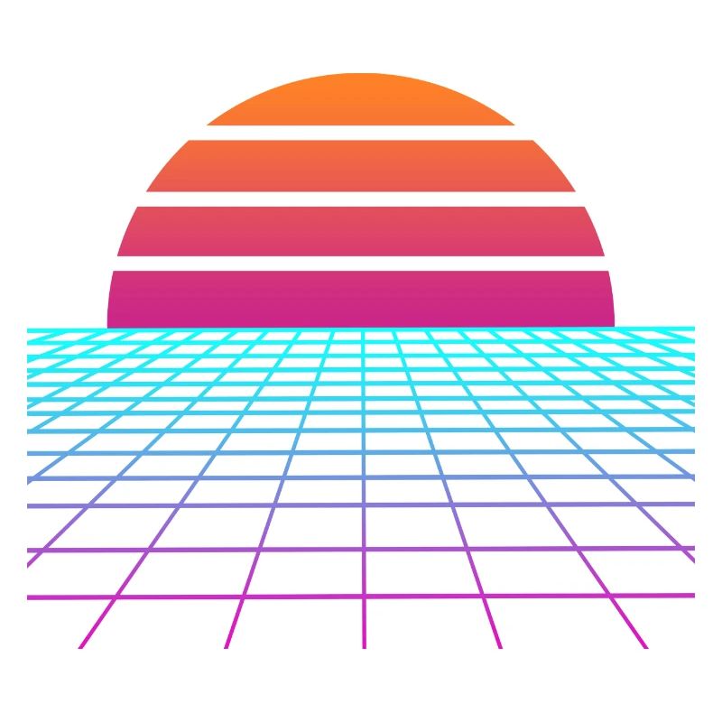 Synthwave Sunset. Peintre Poison